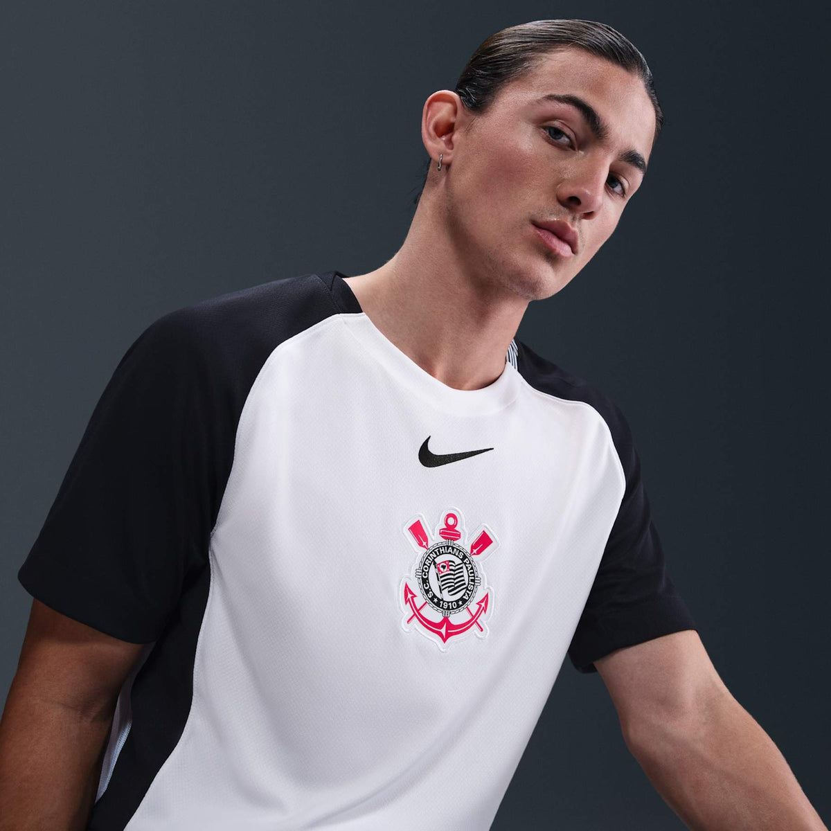 Corinthians 2025/26 Home Jersey - front view on model, alternate pose