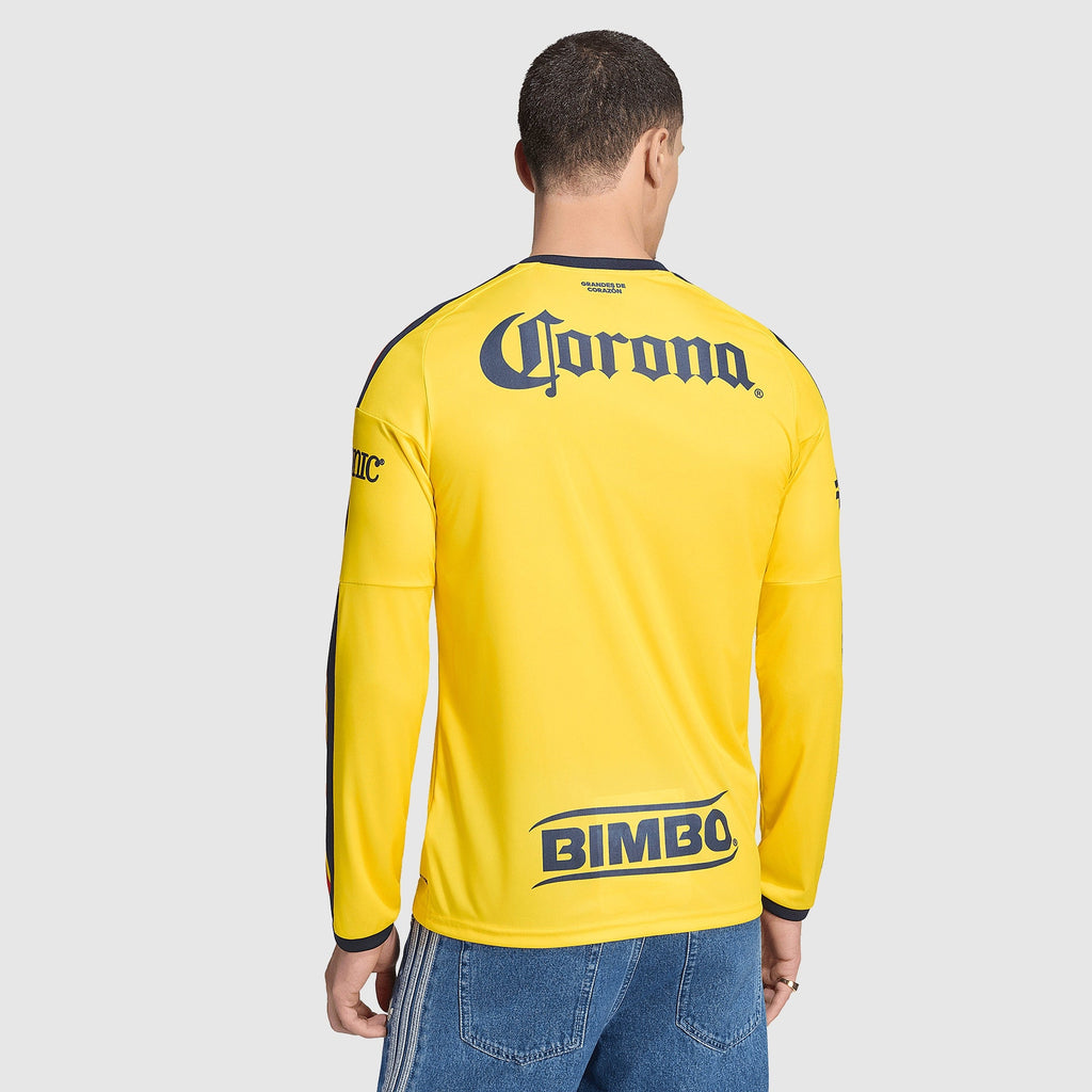 Club america 202026/27 home long-sleeve jersey - back on model