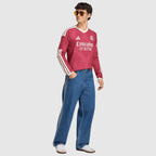 Real madrid 202026/27 third long-sleeve jersey - full fit on model