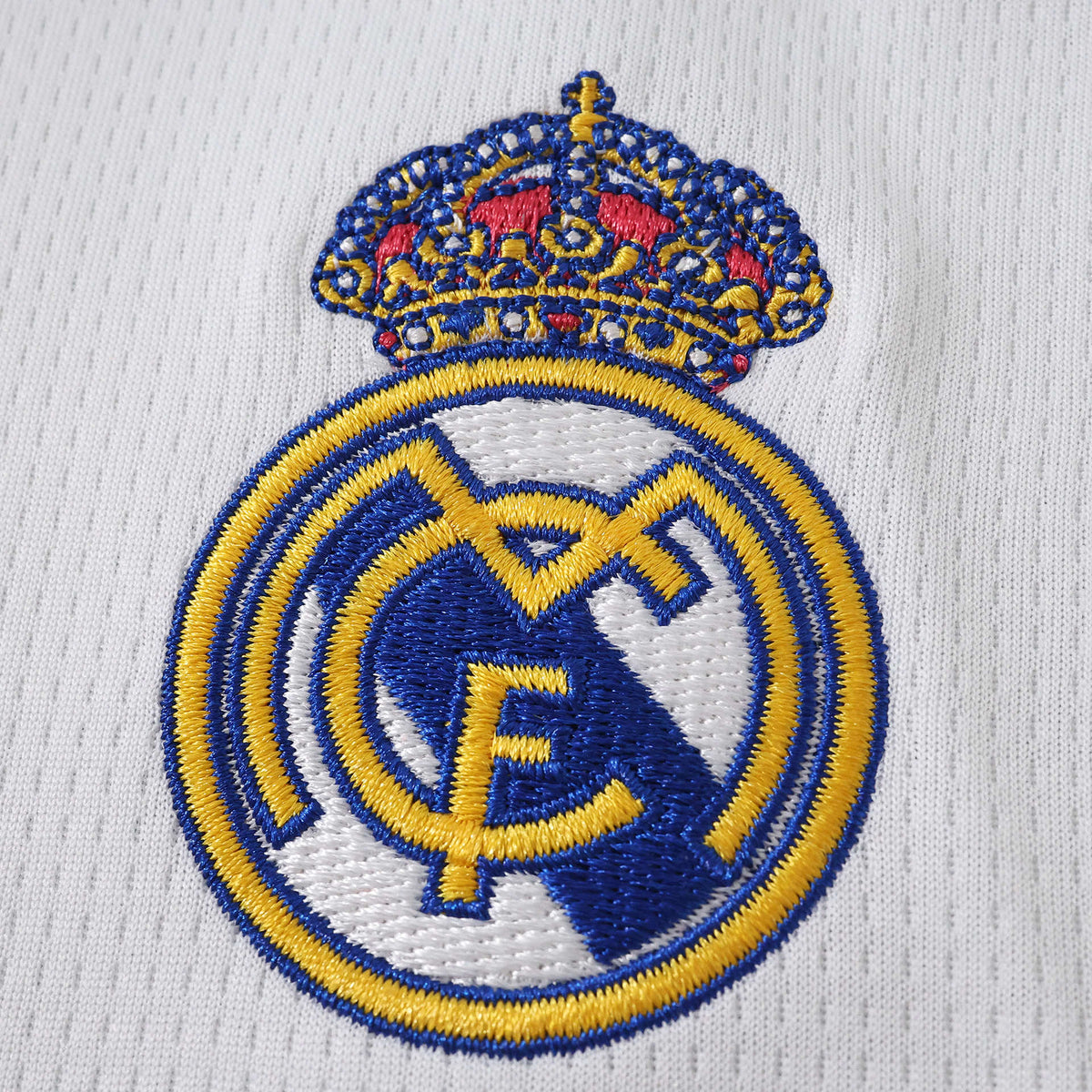 Real Madrid 26/27 Home Kids Kit — crest detail