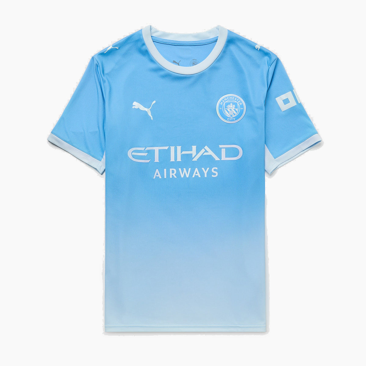 Manchester city 2026/27 home kids kit - front studio view