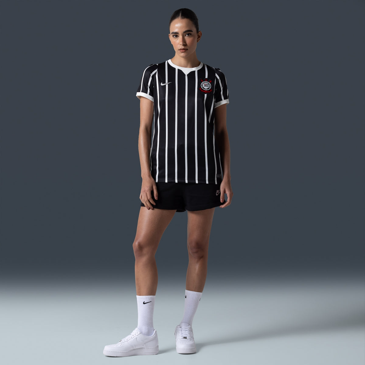 Corinthians 2026/27 Away Women's Jersey - front view on model, full length
