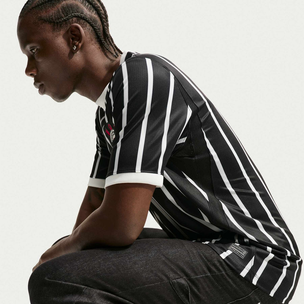 Corinthians 2026/27 Away Jersey - seated side view on model