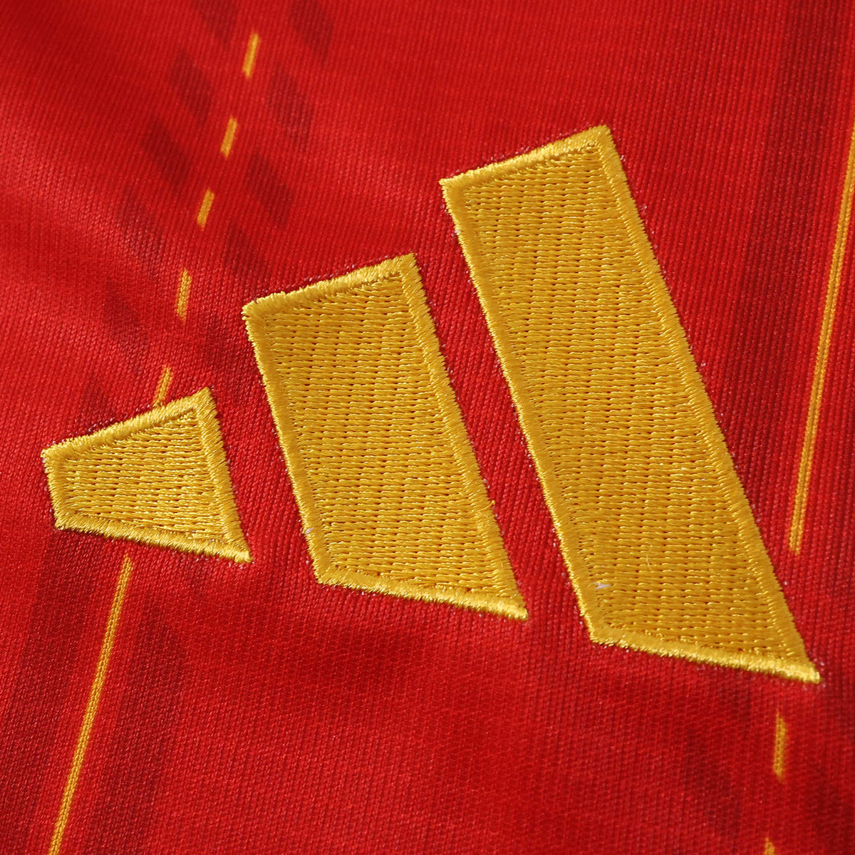 Spain 2026 World Cup Champions Kids Home Kit — chest logo detail