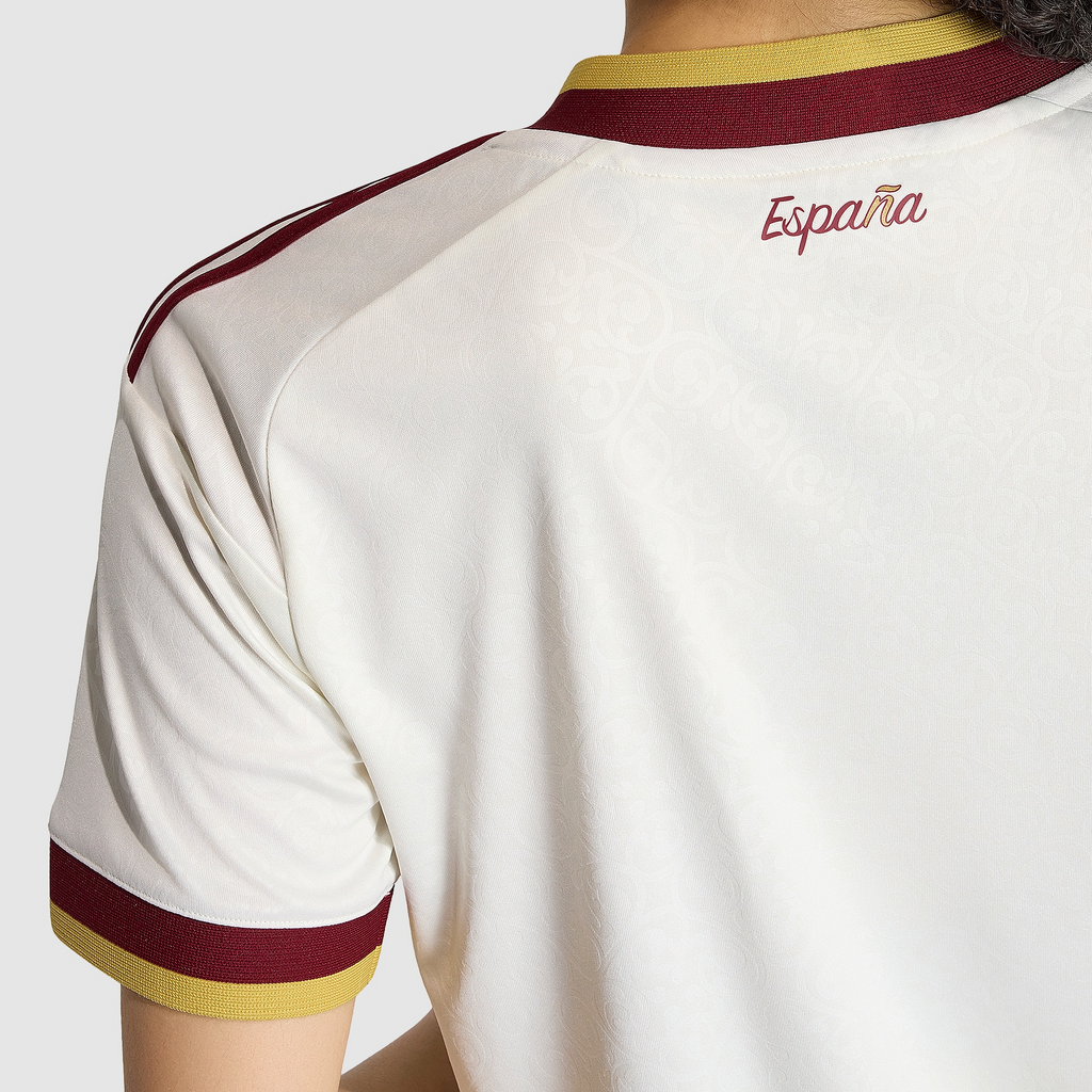 Spain 2026 World Cup Champions Women's Away Jersey — back shoulder detail