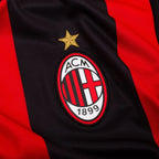 AC Milan 2026/27 Home Long Sleeve Jersey - crest and fabric detail