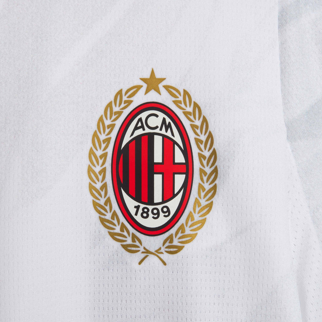 AC Milan 2026/27 Away Kids Kit — official laurel crest detail