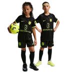 Atlético Madrid 2026/27 Away Kids Kit - professional worn view; socks, footwear and ball are not included