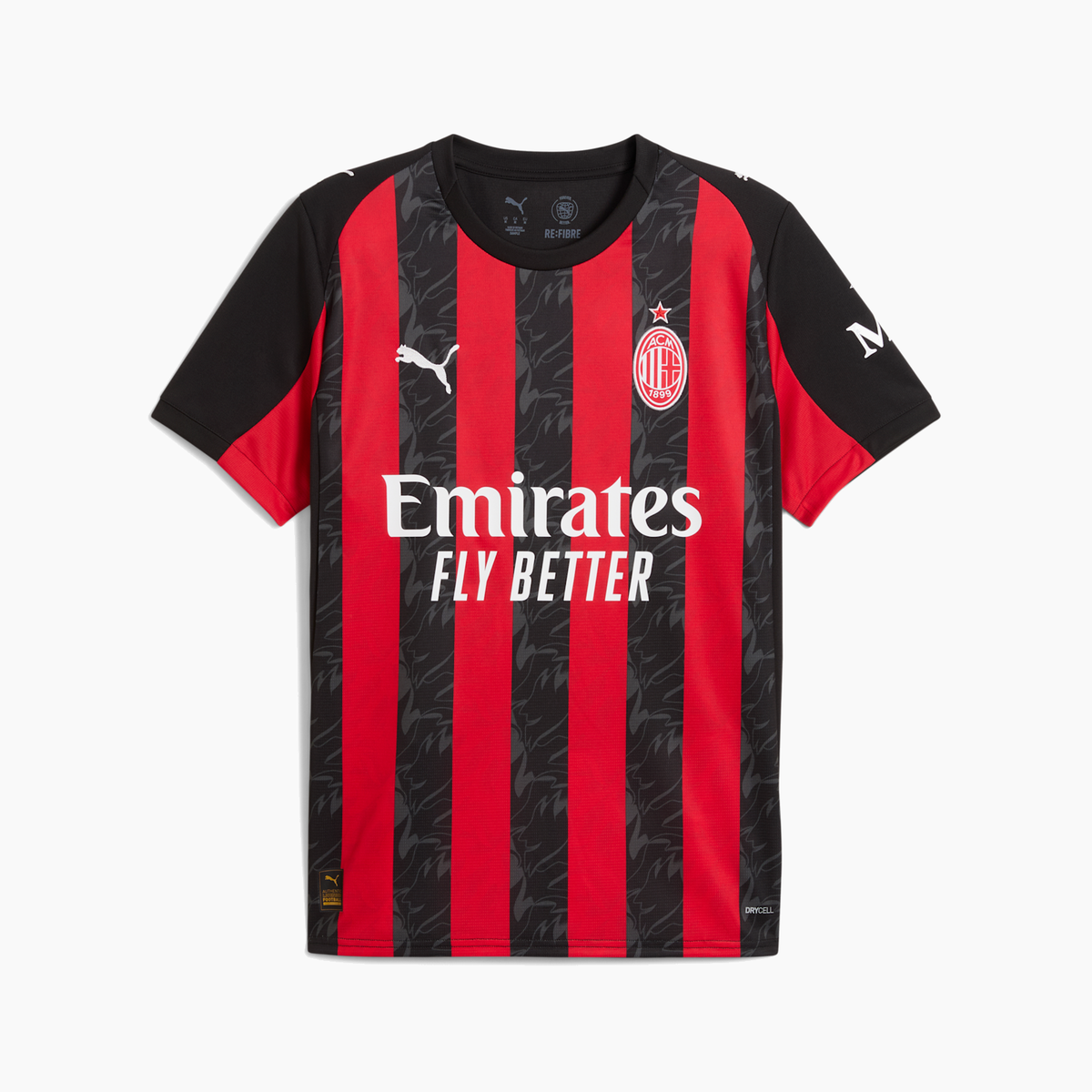 AC Milan 2025/26 Home soccer jersey - isolated front view