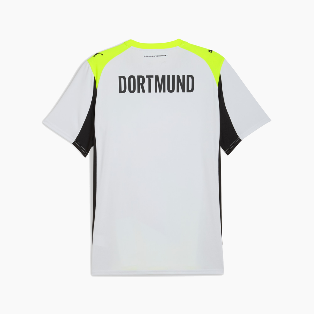 Borussia Dortmund 2025/26 Away soccer jersey - isolated back view