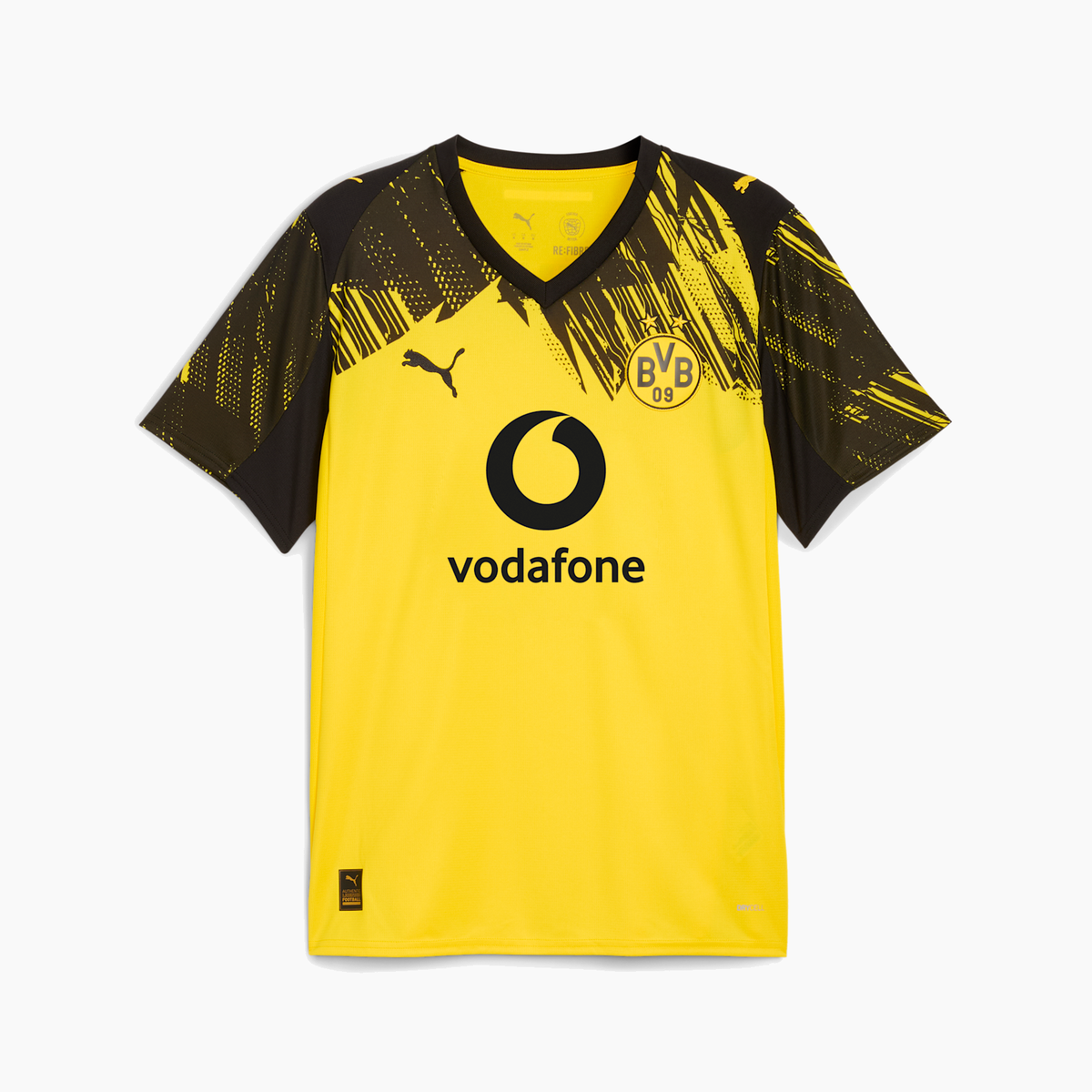 Borussia Dortmund 2025/26 Home soccer jersey - isolated front view