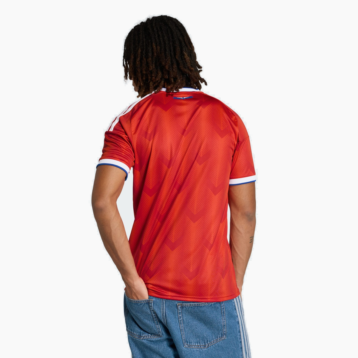 Chile 2026 Home soccer jersey - back view on model