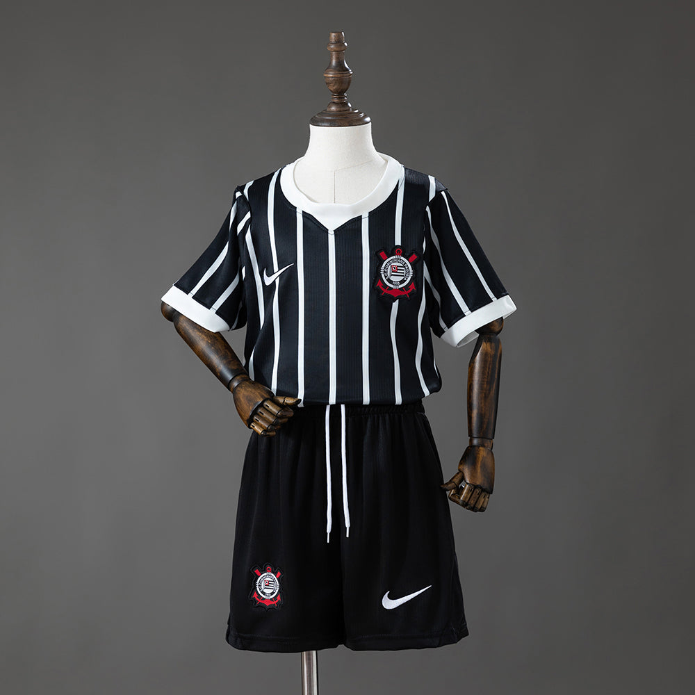 Corinthians 2026/27 Away Kids Kit - front view, shirt and shorts