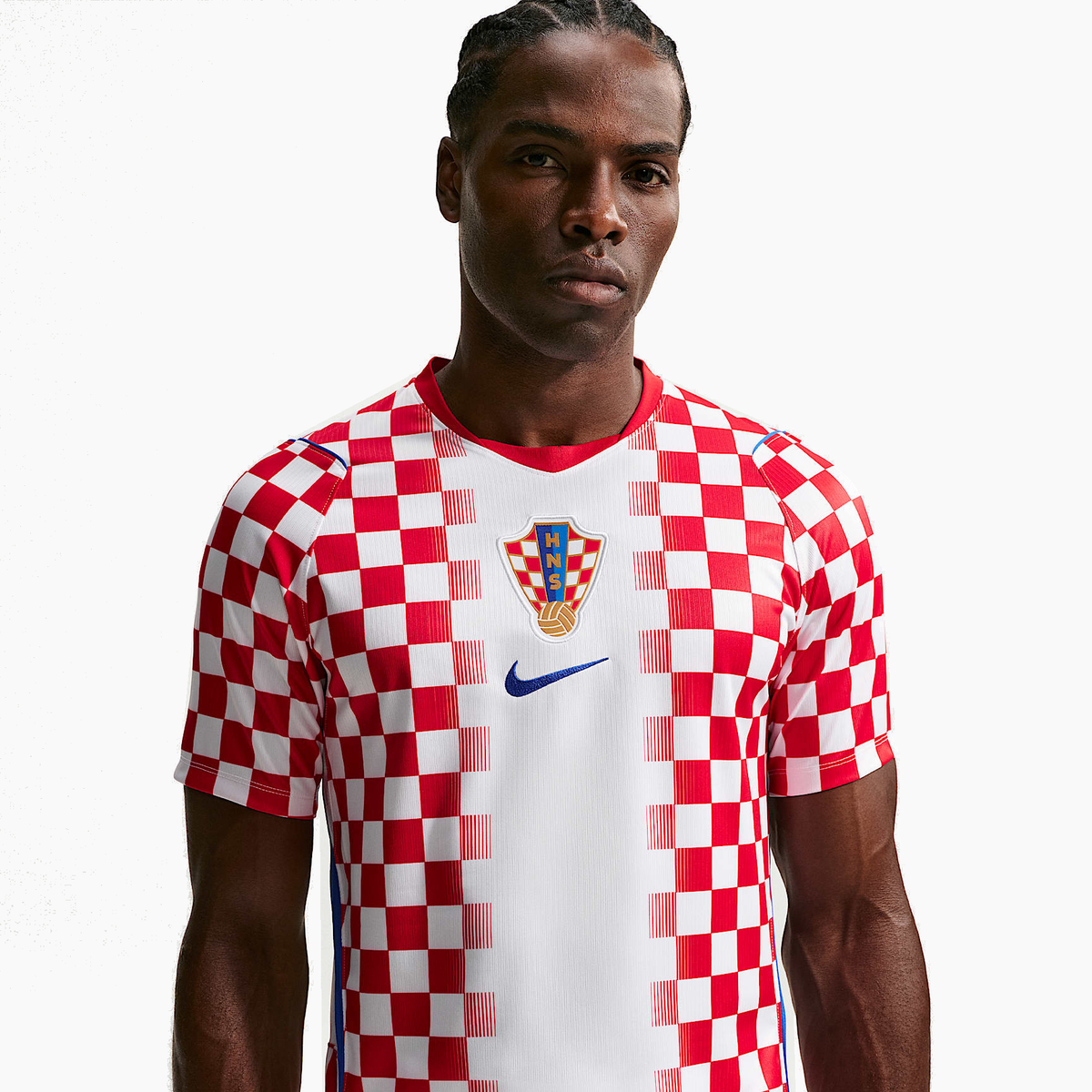 Croatia 2026 Home soccer jersey - front view on model