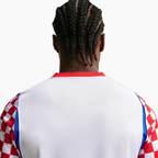 Croatia 2026 Home soccer jersey - back neckline detail on model
