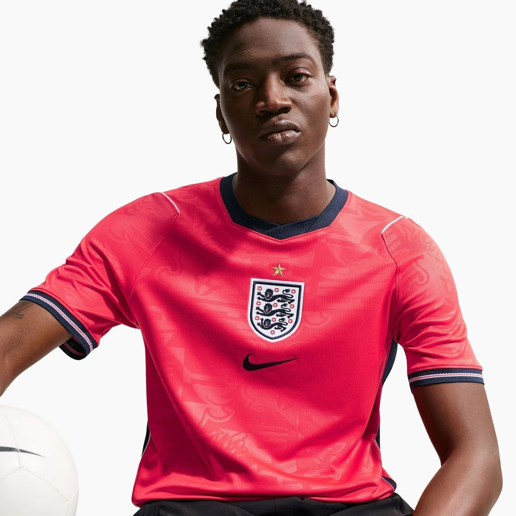 England 2026 Away Jersey - seated on model
