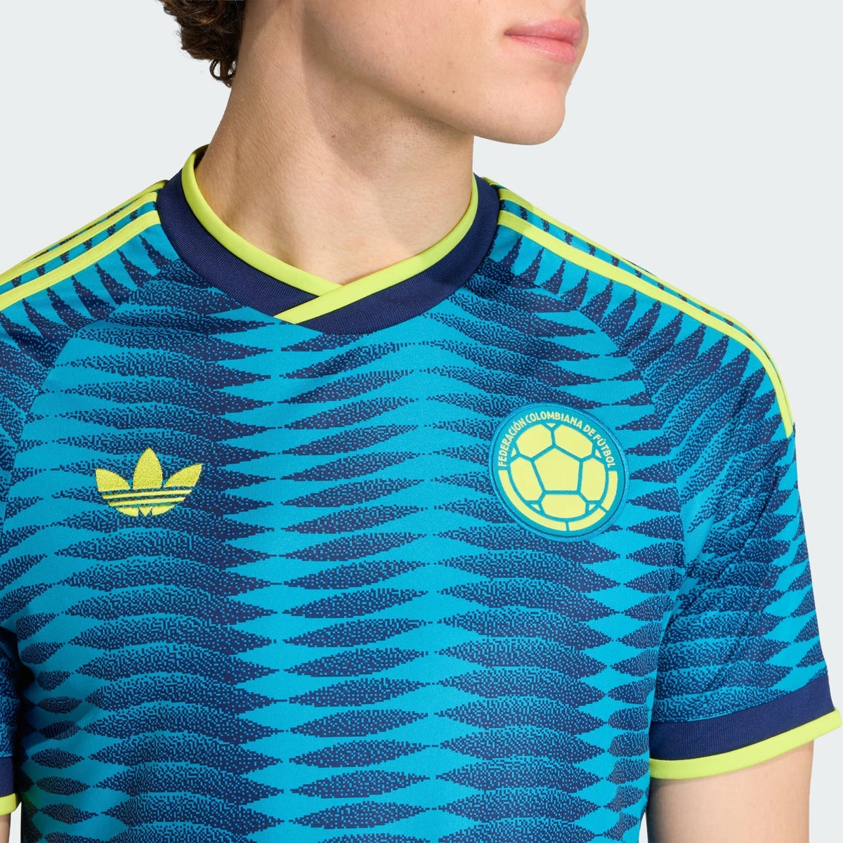 Colombia 2026 Away Jersey - chest and collar detail
