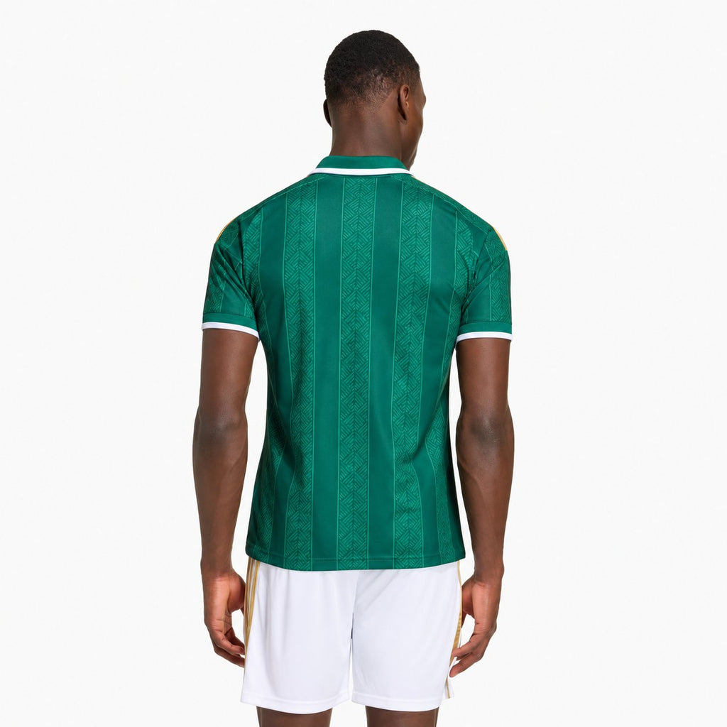 South Africa 2026 Away Jersey - back model view; AI-assisted background refinement