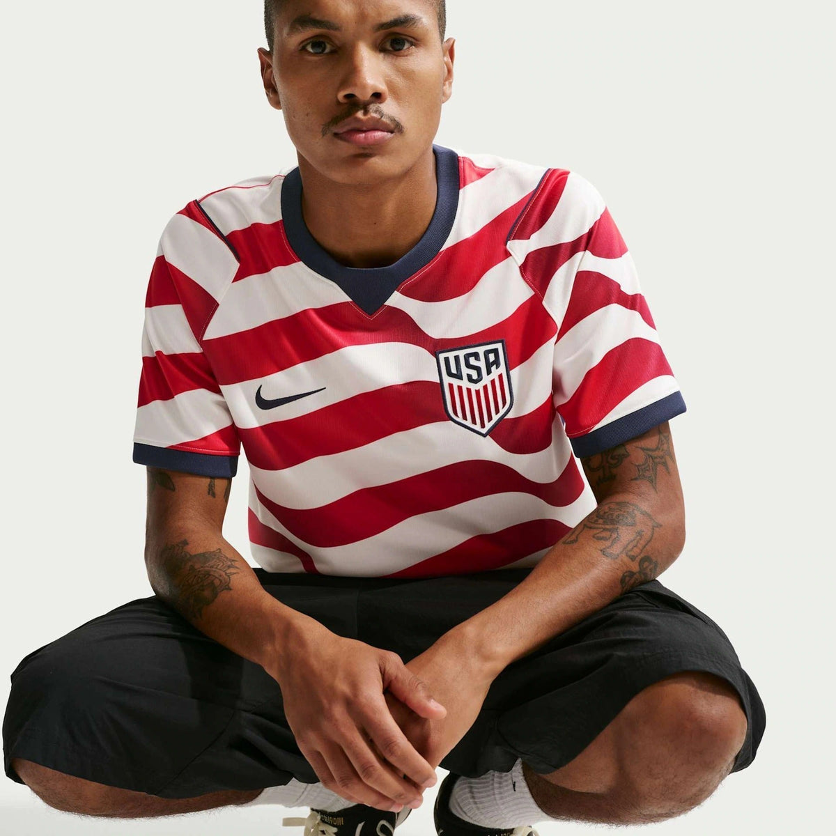 USA 2026 Home Jersey - seated on model