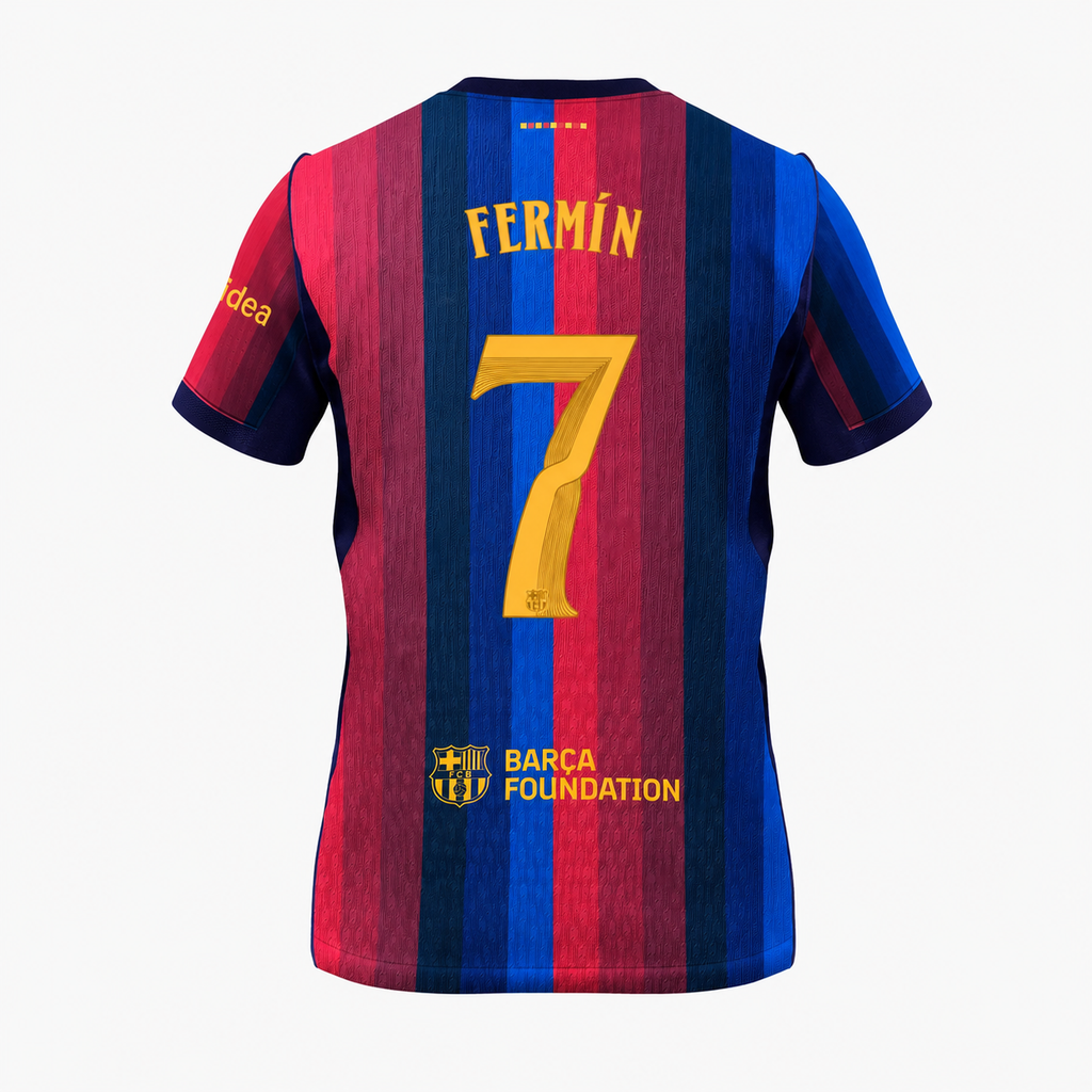 Barcelona 26/27 Home Jersey — Fermín López 7