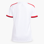 Flamengo 2026/27 women's away jersey — back view, AI-assisted background adaptation