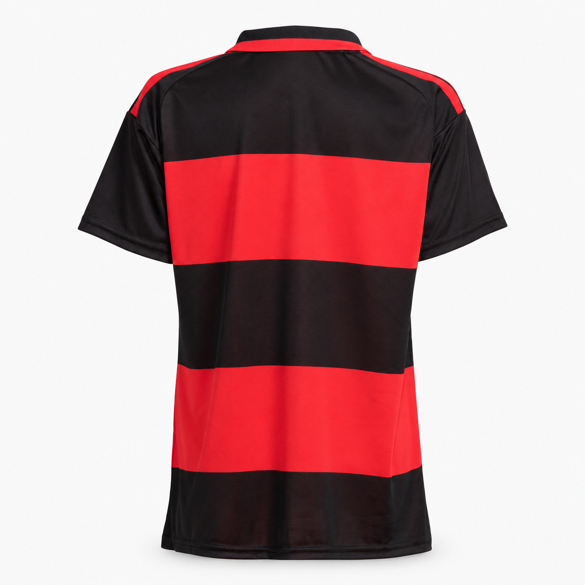 Flamengo 2026/27 women's home jersey — back view, AI-assisted background adaptation