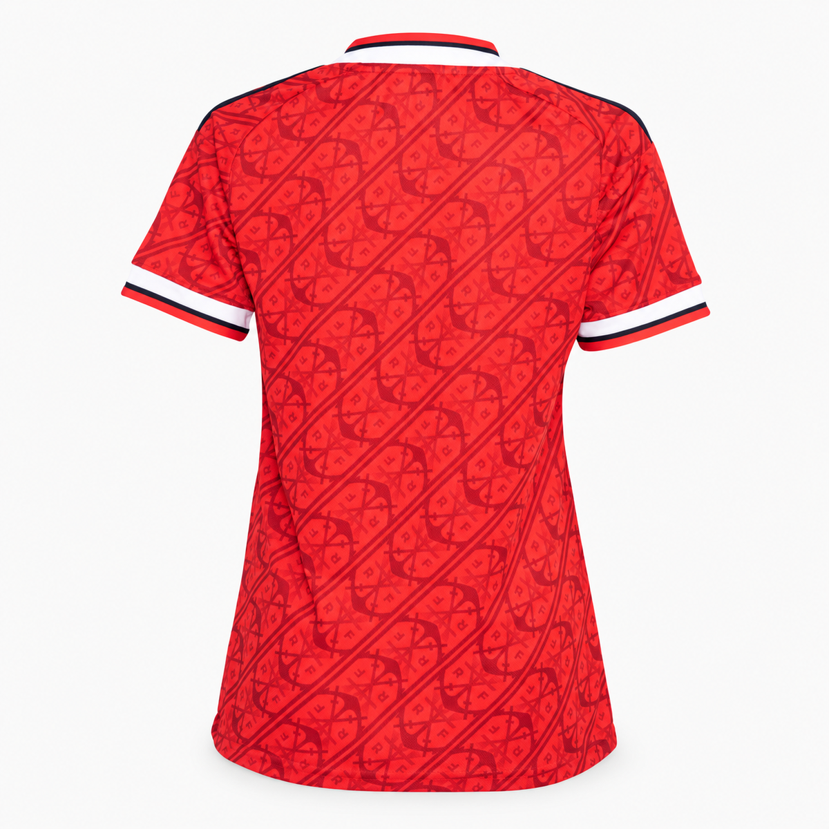 Flamengo 2026/27 women's third jersey — back view, AI-assisted background adaptation