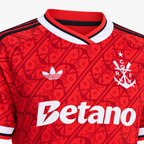 Flamengo 2026/27 third jersey collar and chest detail — AI-assisted adaptation matching supplier Betano version