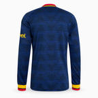 Arsenal 2026/27 Away Long Sleeve Jersey - back product view, AI-assisted background adaptation from official brand reference