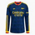 Arsenal 2026/27 Away Long Sleeve Jersey - front product view, AI-assisted background adaptation from official brand reference