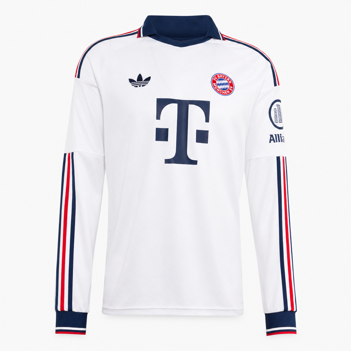 Bayern Munich 2026/27 Away Long Sleeve Jersey - front product view; AI-assisted background refinement