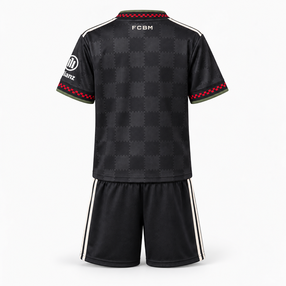 Bayern Munich 2025/26 Third Kids Kit — back shirt and shorts