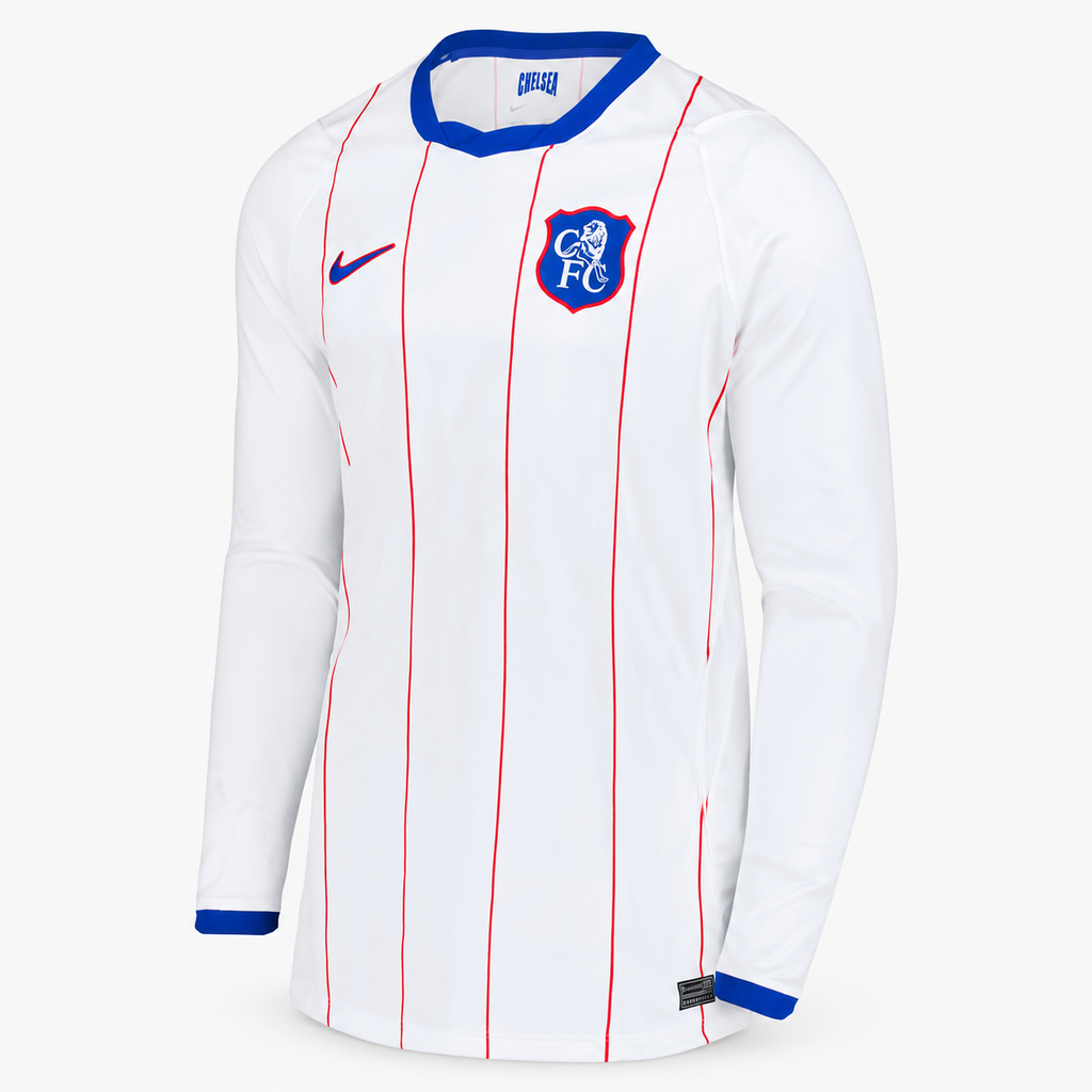 Chelsea 2026/27 Third Long Sleeve Jersey - front product view; AI-assisted background refinement