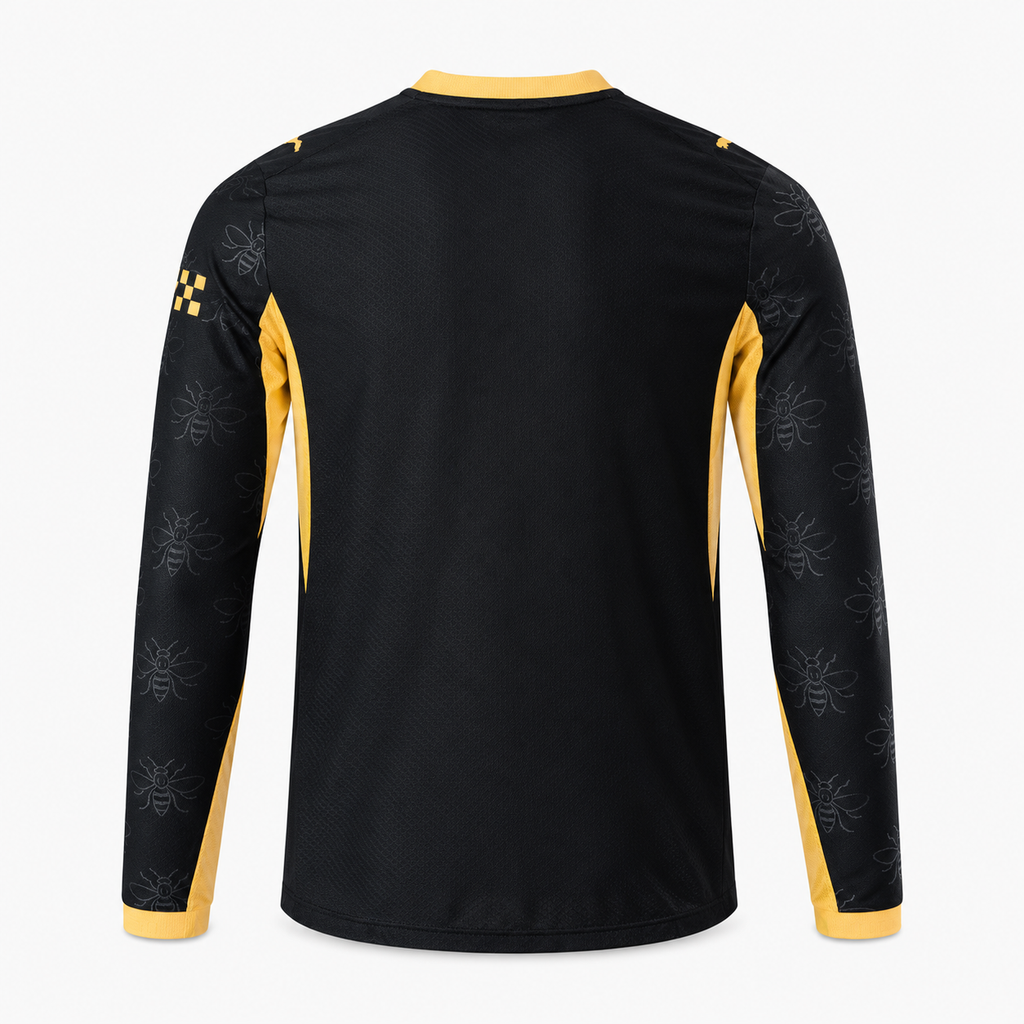 Manchester City 2026/27 Away Player Long Sleeve Jersey - back view