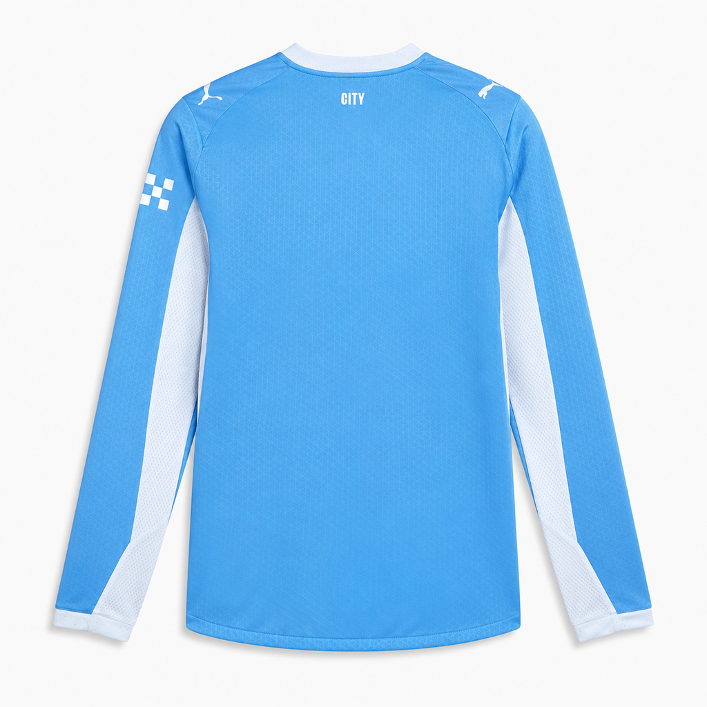 Manchester City 2026/27 Home Player Long Sleeve Jersey - back view