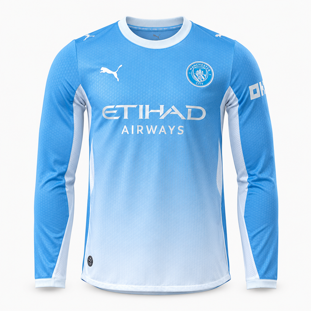 Manchester City 2026/27 Home Player Long Sleeve Jersey - front view