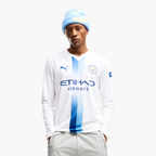 Manchester City 2026/27 Third Long Sleeve Jersey - front on model; AI-assisted background refinement