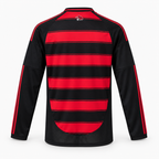 Flamengo 2025/26 Home Long Sleeve Jersey - back product view; AI-assisted studio image based on the supplier-verified garment