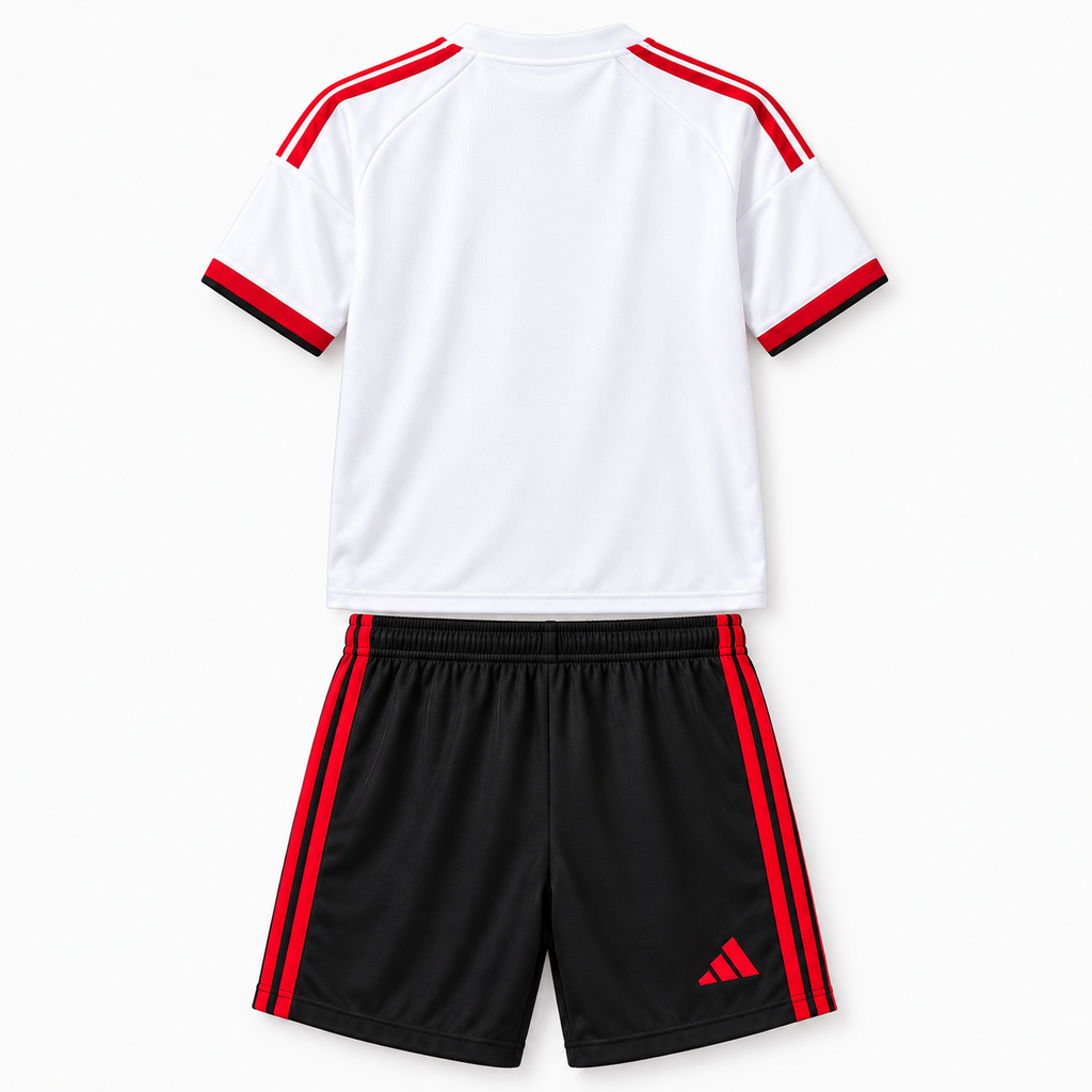 Flamengo 2026/27 Away Kids Kit - AI-assisted back product image based on verified garment references