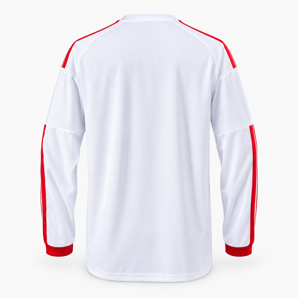 Flamengo 2026/27 Away Long Sleeve Jersey - back product view; AI-assisted studio image based on the supplier-verified garment