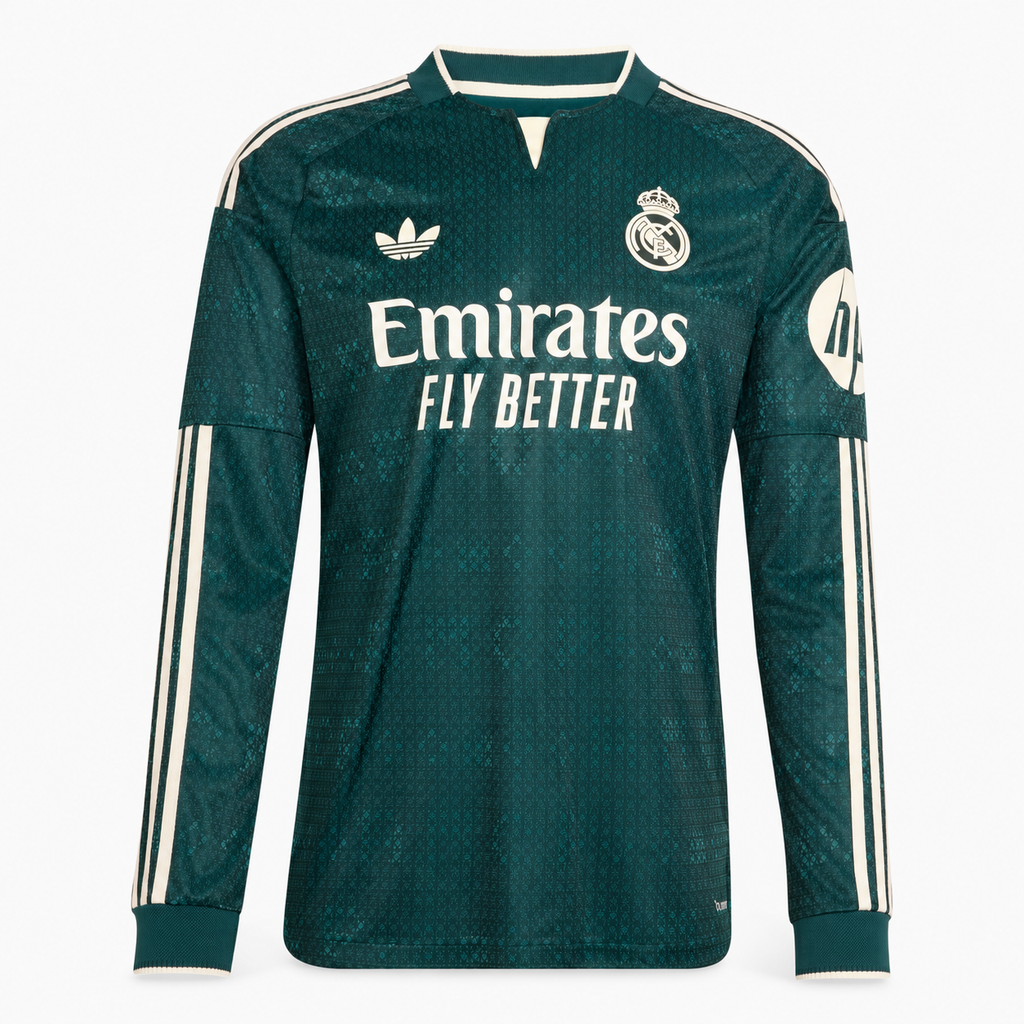 Real Madrid 2026/27 Away Player Long Sleeve Jersey - front view