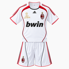 AC Milan 2006/07 Away Retro Kids Kit — front shirt and shorts