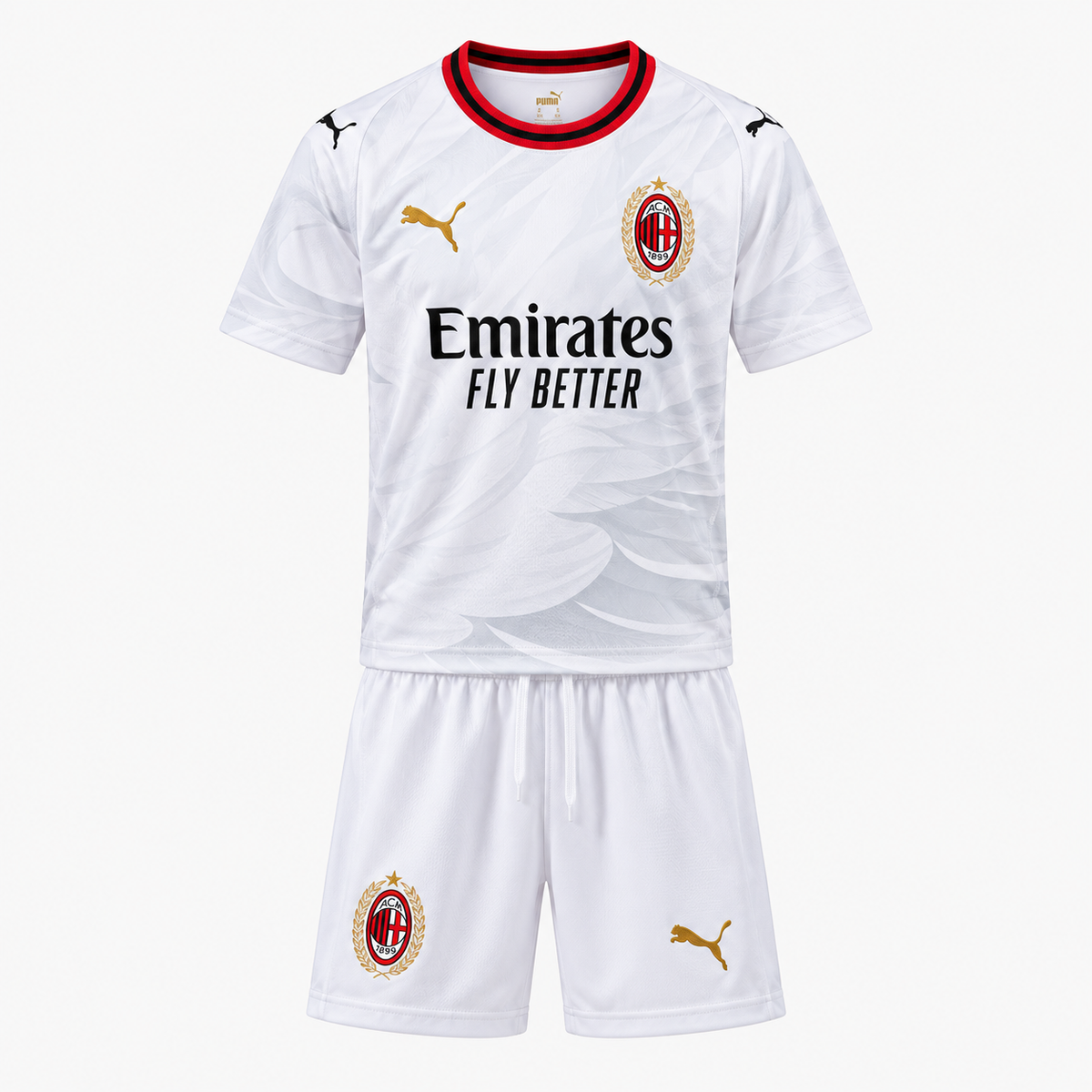 AC Milan 2026/27 Away Kids Kit — front shirt and shorts