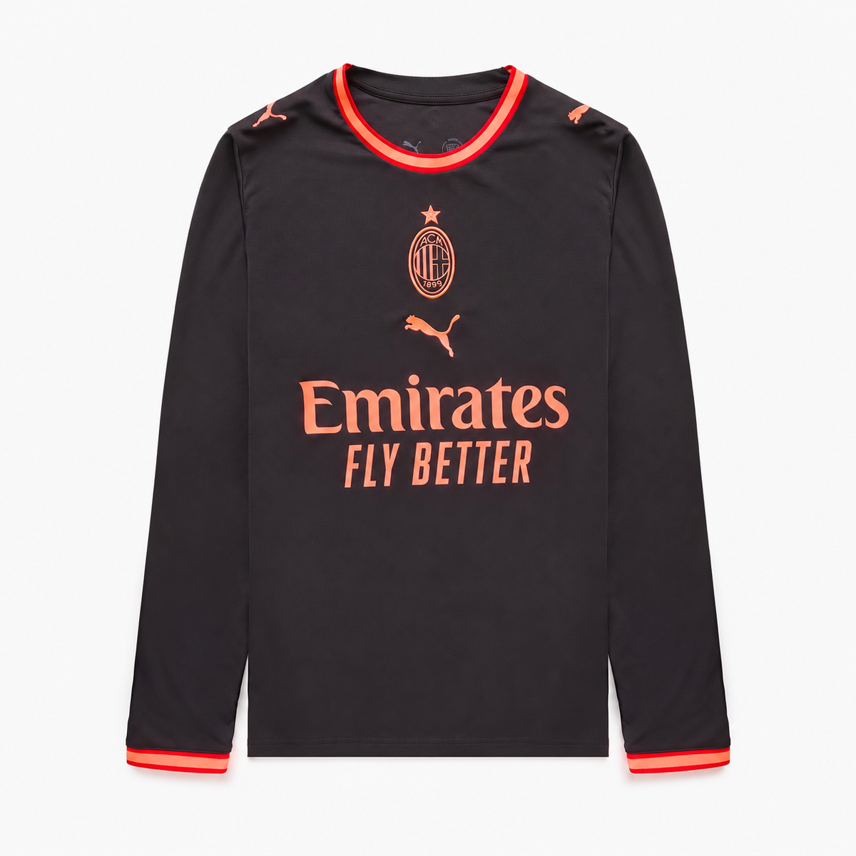 AC Milan 2026/27 Third Long Sleeve Jersey - front product view; AI-assisted background refinement