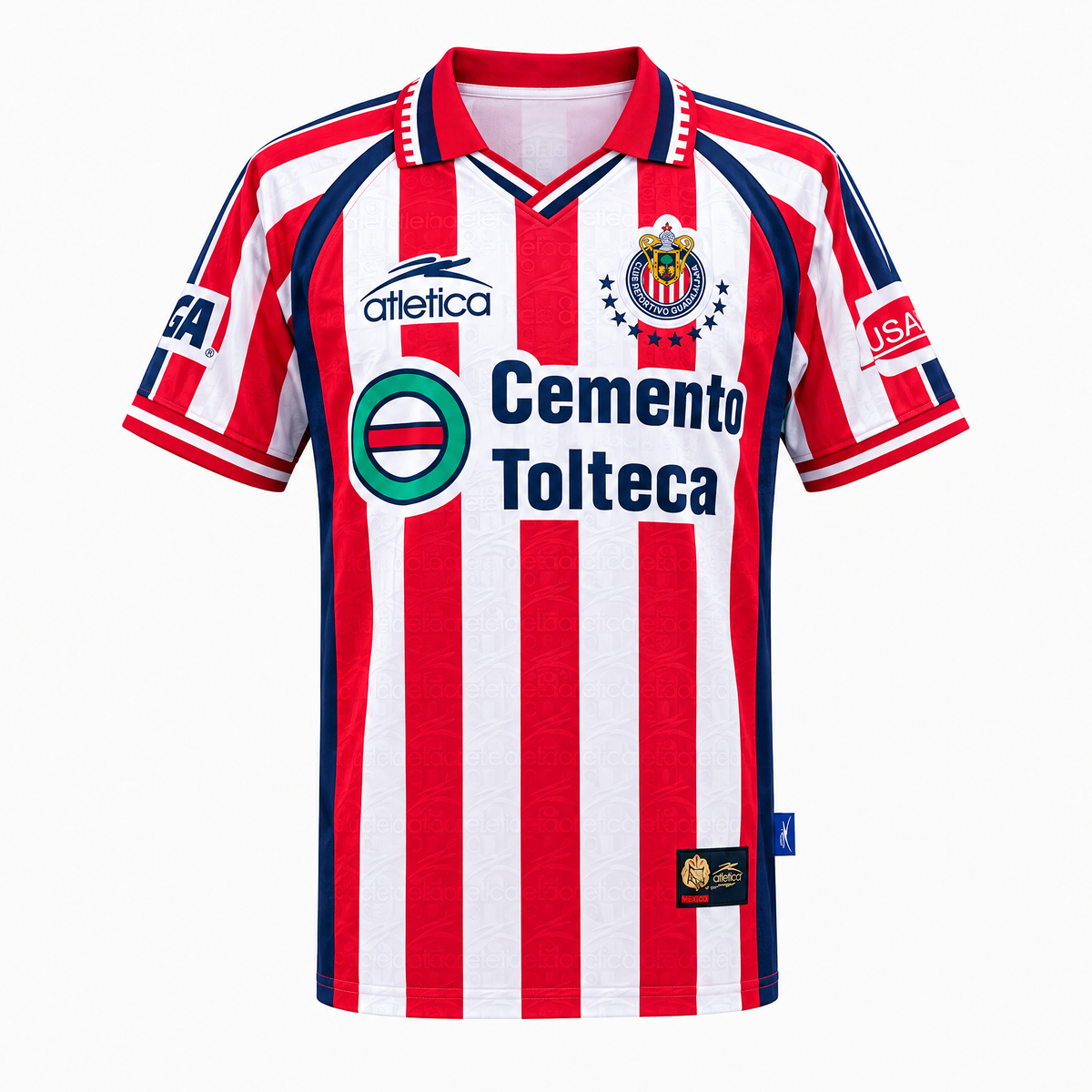 Chivas Guadalajara 1999/00 Home Retro Jersey - Front view