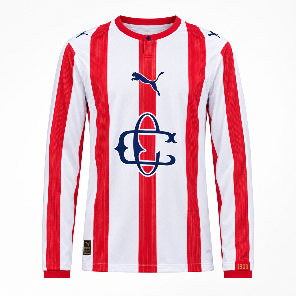 Chivas Guadalajara 2025/26 Special Edition Long Sleeve Jersey - Front view