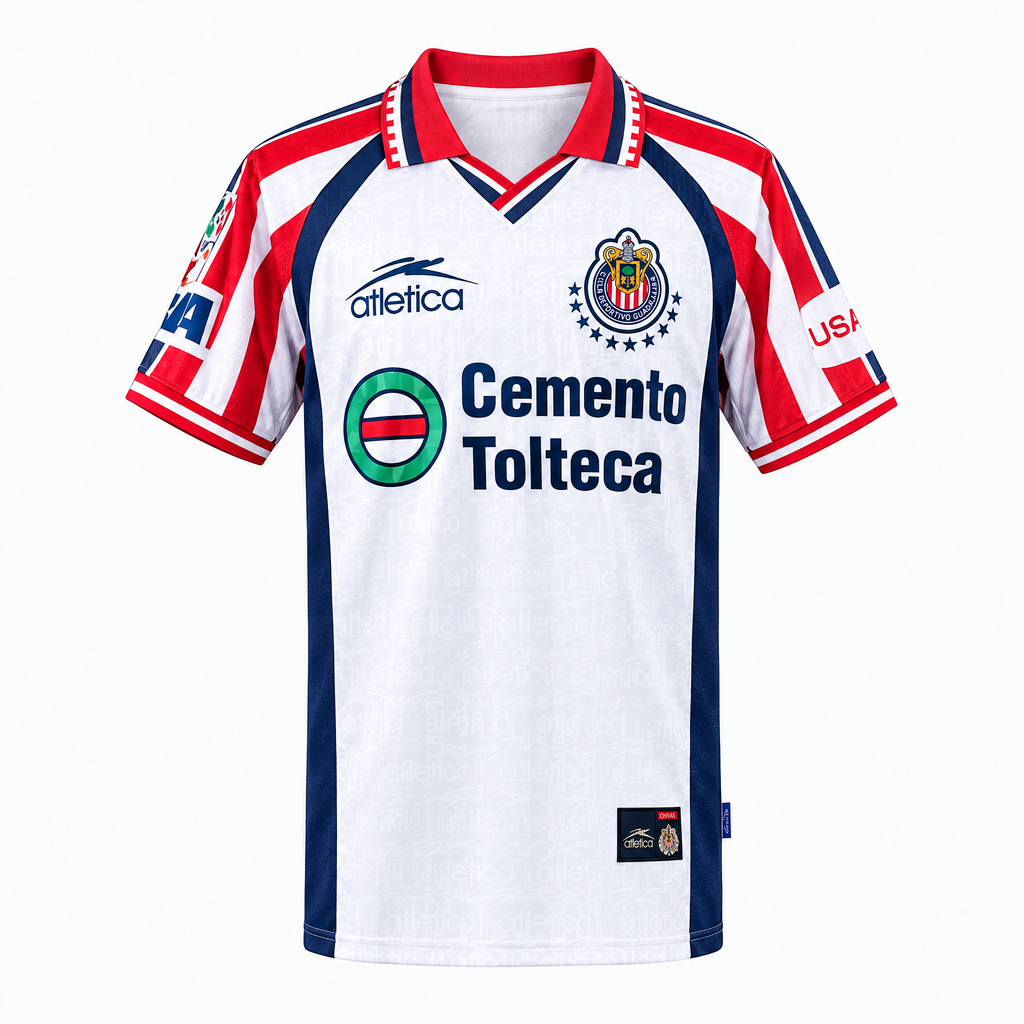Chivas Guadalajara 1999/00 Away Retro Jersey - Front view