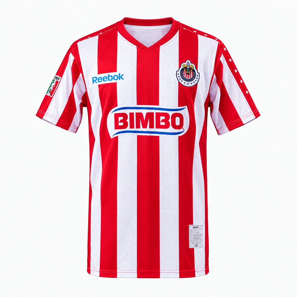 Chivas Guadalajara 2010/11 Home Retro Jersey - Front view