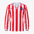 Chivas Guadalajara 2025/26 Special Edition Long Sleeve Retro Jersey - Front view