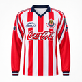 Chivas Guadalajara 1998/99 Home Long Sleeve Retro Jersey - Front view
